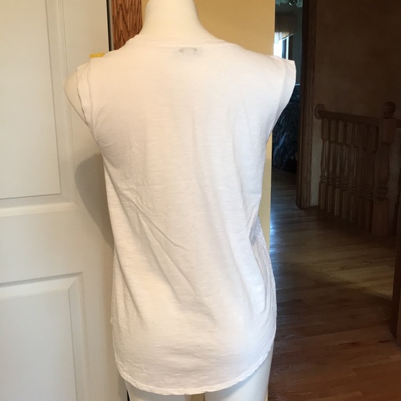 NWOT Lucky brand sleeveless white tunic - Picture 6 of 6